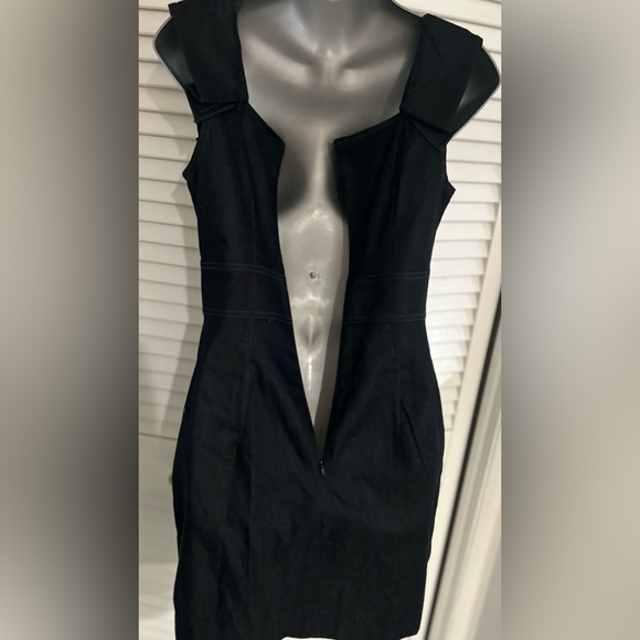 LondonTime Luxe denim tank dress with silver dot embellishments size 4 - Picture 7 of 9